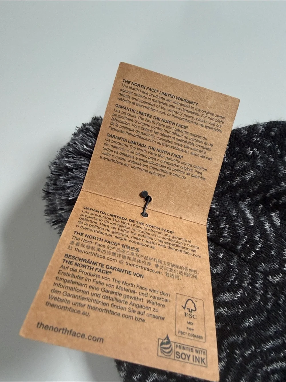 The North Face marled knit